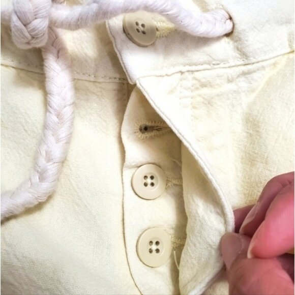 NWT Harlow Coastal Linen Cotton Blend Shorts Yellow M - Picture 11 of 14